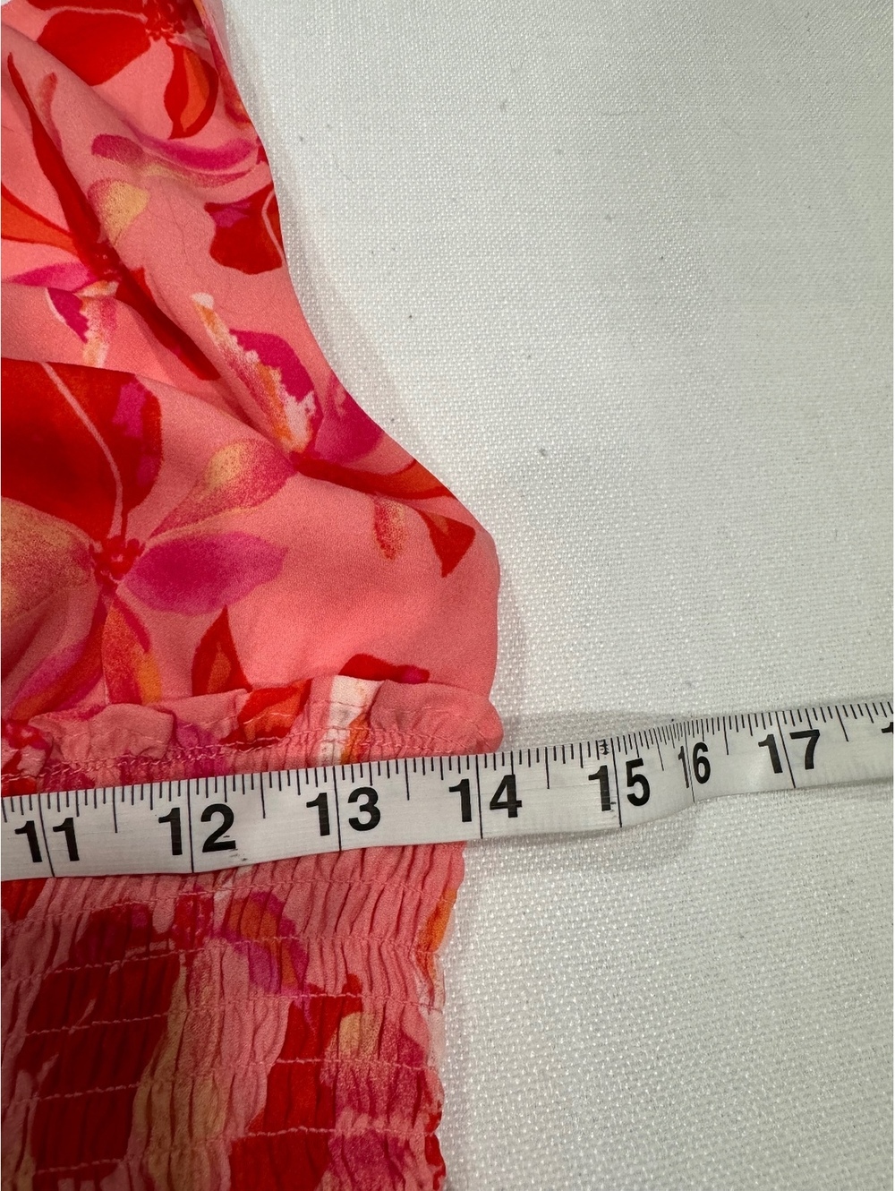 Madden NYC Pink Floral Halter Mini Dress Tiered Ruffle Smocked Medium - Picture 5 of 6